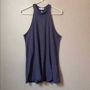 Striped open back Tank